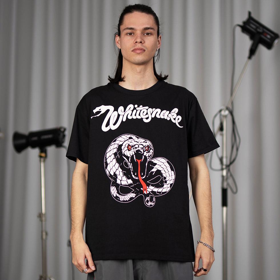 Футболка унисекс Whitesnake Logo S Черный (00000001308)