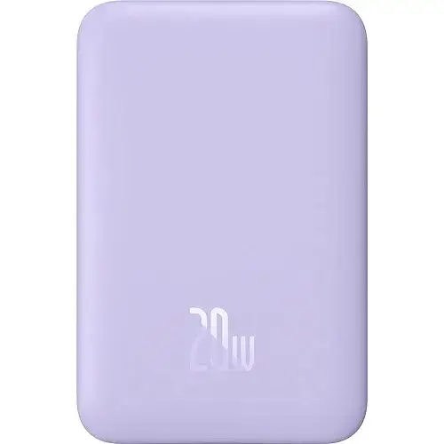 Батарея портативная BASEUS Magnetic Mini Wireless Quick Charging PPCX110105 10000 mAh 20W Purple