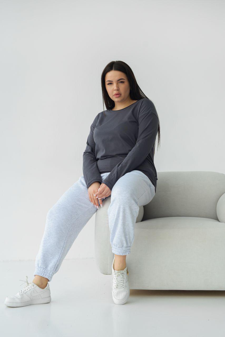 Лонгслив женский р. 52-54 Графитовый (14-7719 13) - фото 2