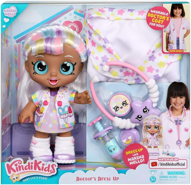 Кукла Kindi Kids Marsha Mellow dress up doctor (2267966001)