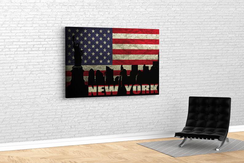 Картина для интерьера Америка, Нью-Йорк 80x54 см (445)