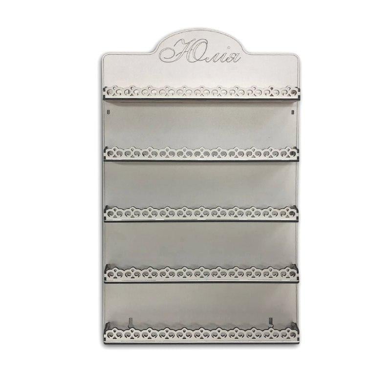 Полиця для лаків WoodCraft з дерева 50х30 см