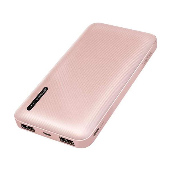 Повербанк Logilink PA0257R, Fast Charge, 2,4A, 2 USB 10000 mAh Rose Gold (29caa1-16205)