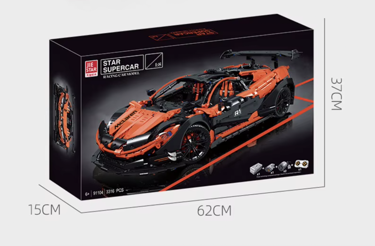 Конструктор спортивний автомобіль McLaren на радіокеруванні 3316 деталей (KO-37) - фото 4 Конструктор спортивний автомобіль McLaren на радіокеруванні 3316 деталей (KO-37) - фото 4