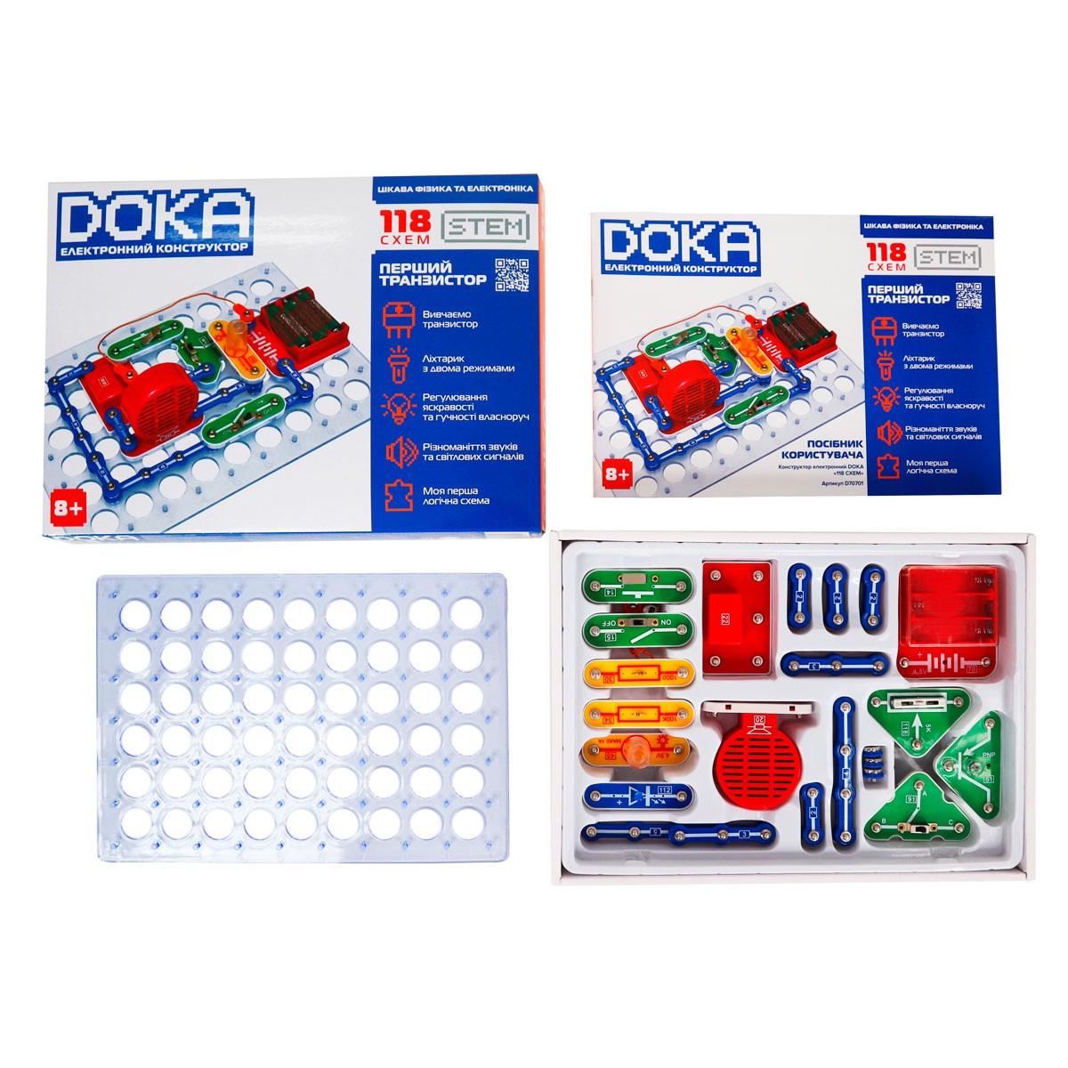 Конструктор электронный DOKA 118 схем (2533779861) - фото 4