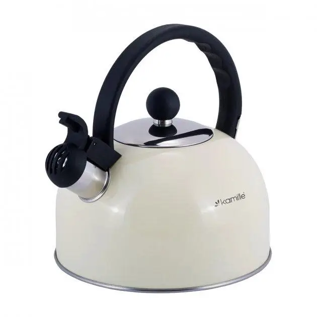 Чайник с свистком Kamille KM-0679BG 2,5 л Бежевый (8-6-2619303)