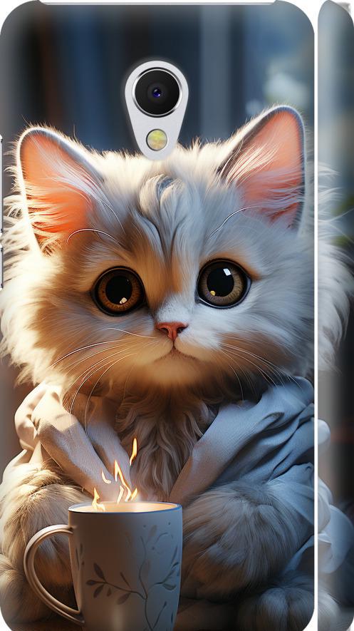 Чехол на Meizu MX6 White cat (5646m-259-42517)