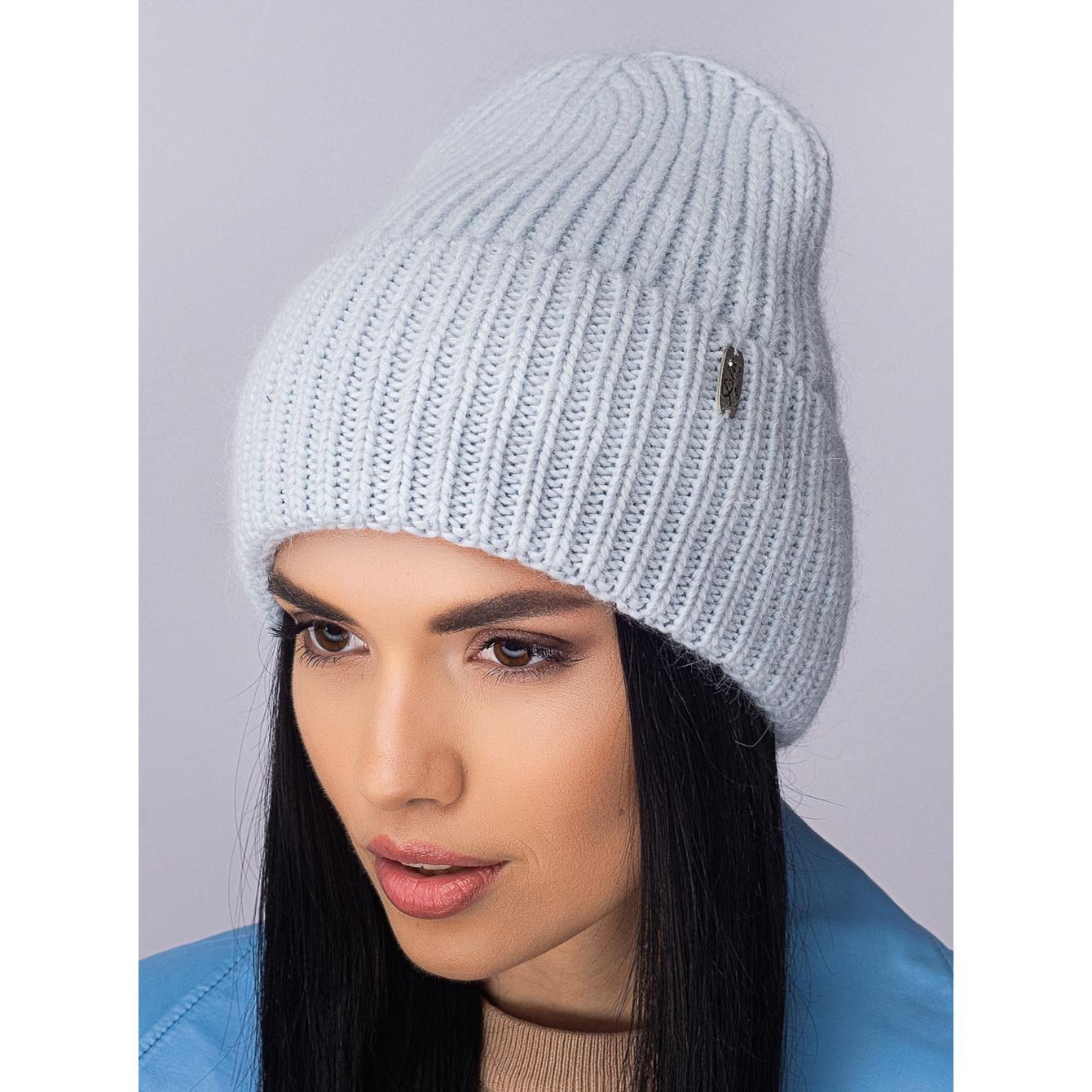 Шапка ангорова жіноча Leks Розкіш one size Небесний - фото 1 Шапка ангорова жіноча Leks Розкіш one size Небесний - фото 1