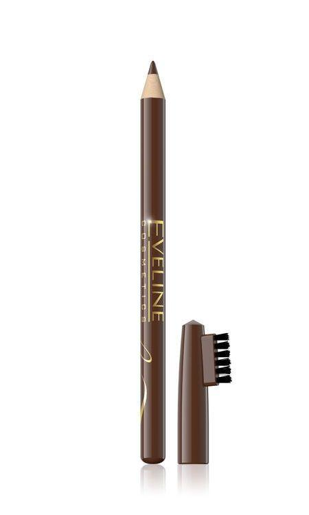 Карандаш для бровей контурный Eveline Cosmetics Eyebrow Pencil 1,2 г Коричневый