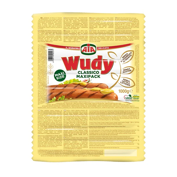 Сосиски Wudy classico AIA без глютену та лактози 1 кг (30765109) Сосиски Wudy classico AIA без глютену та лактози 1 кг (30765109)