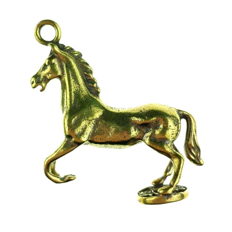 Кулон талисман лошадь латунная 3,5х4х1 см (C3626)