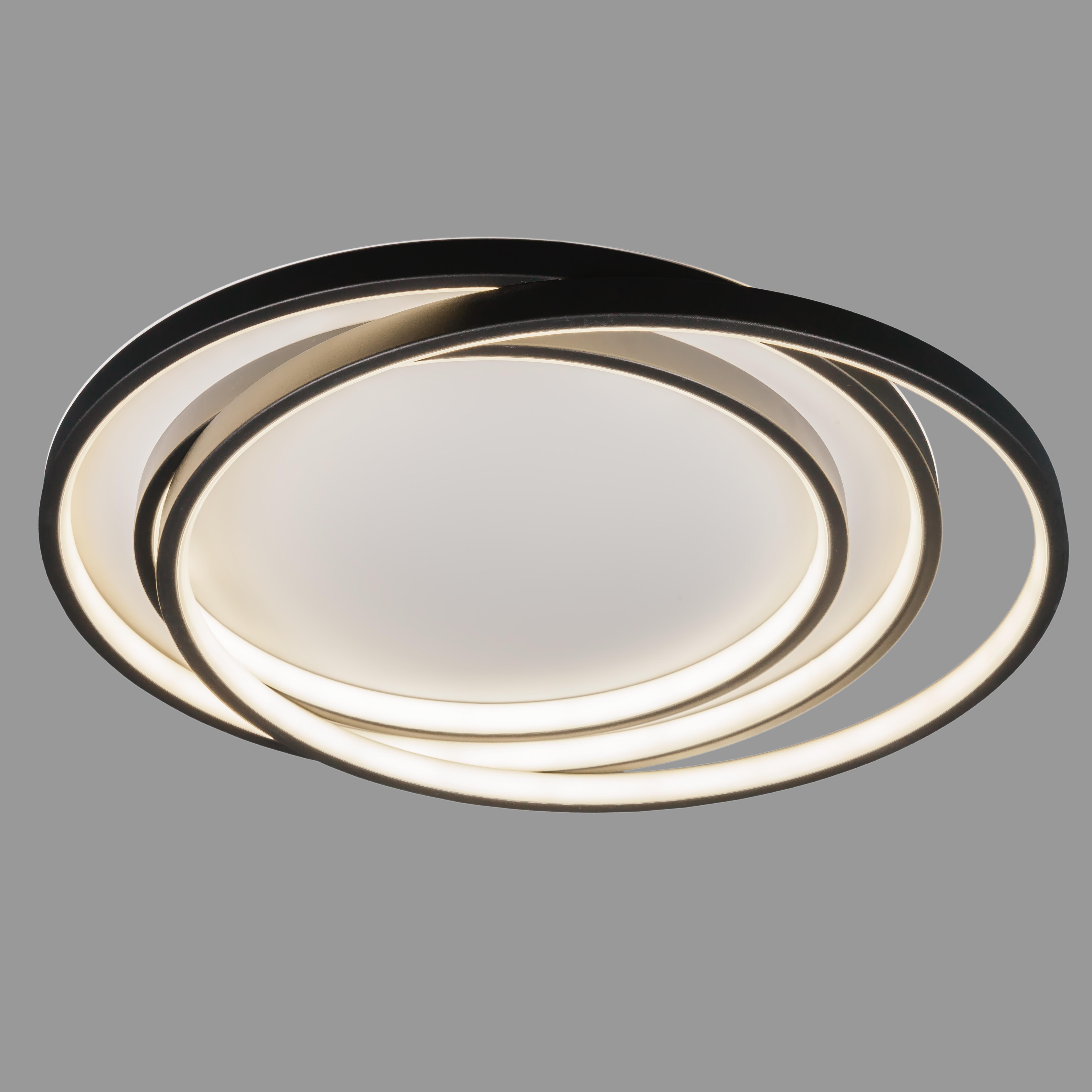 Люстра потолочная с пультом и приложением светодиодная 76W Белый (87-1019 WH+BK)