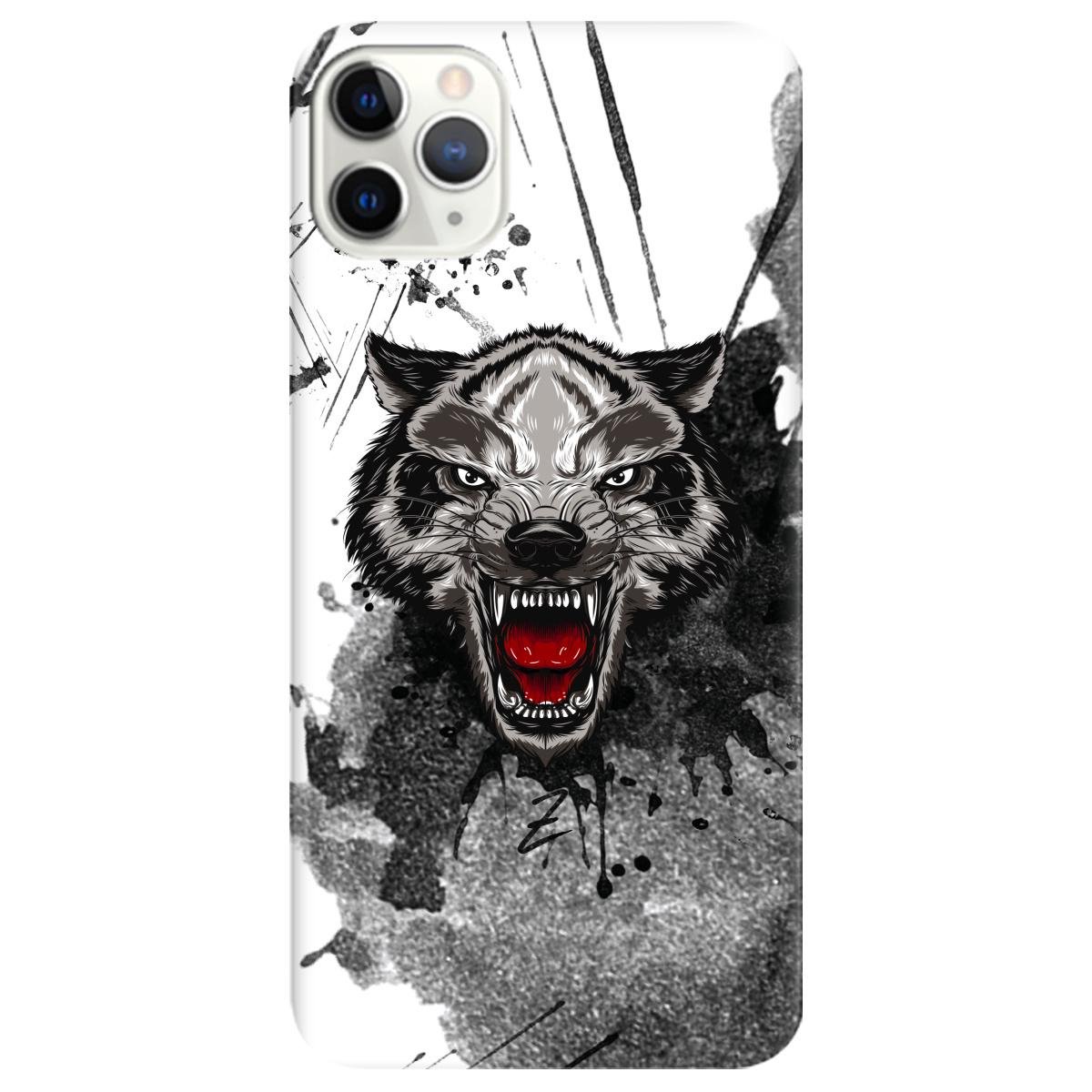 Силіконовий чохол Zorrov для Apple iPhone 11 Pro Max - Angry-Wolf (12180040179072458)