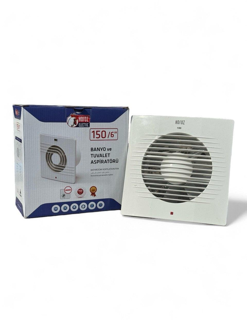 Вентилятор HOROZ ELECTRIC 20 Вт 150 мм (500-000-150)