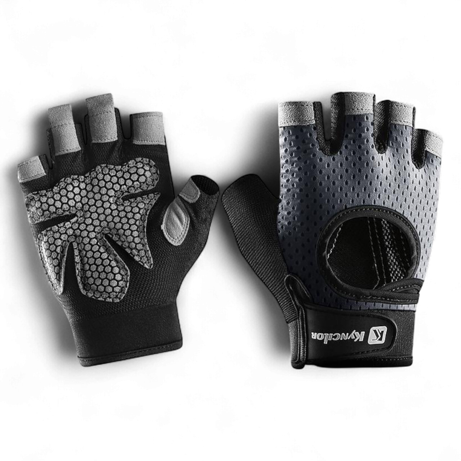 Перчатки для спорта без пальцев унисекс XL Серый (66_4_XL_3С)