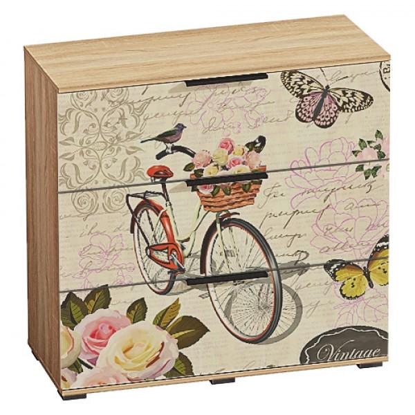 Комод Комфорт Мебель з ДСП 3 висувних ящика 985x970x445 мм Бежевий (36566) - фото 1