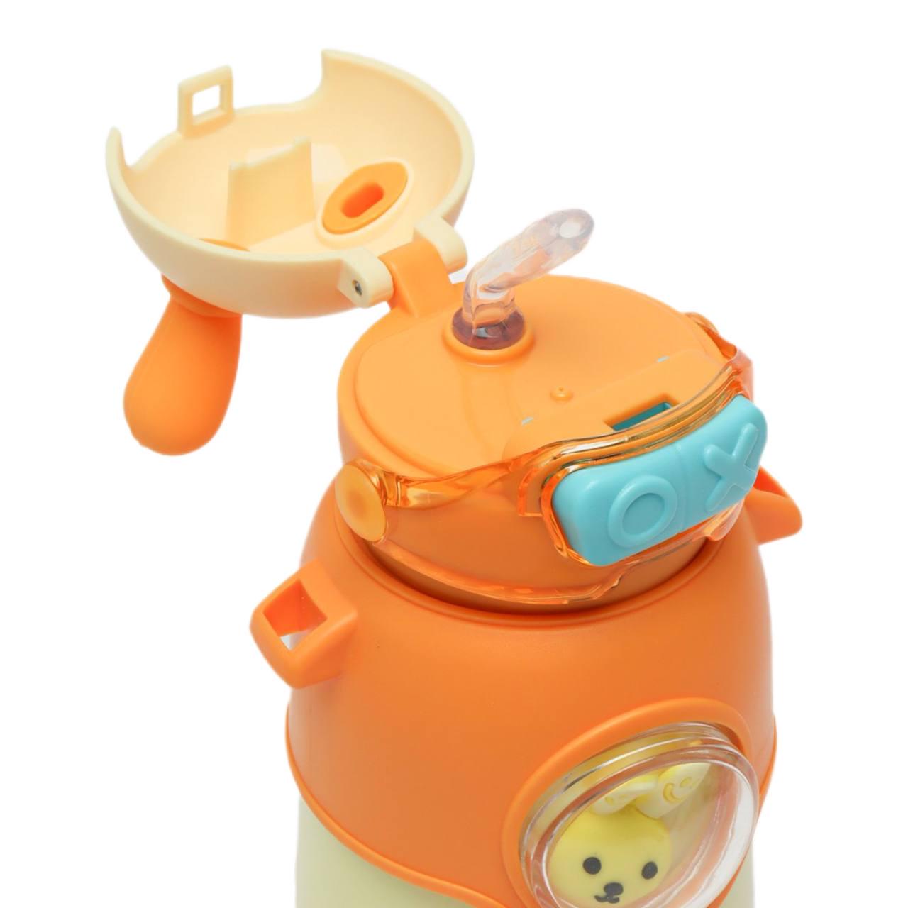 Термос детский с ремешком на 500 мл зайчик 2386 Оранжевый (4793f8b2) - фото 3 Термос детский с ремешком на 500 мл зайчик 2386 Оранжевый (4793f8b2) - фото 3
