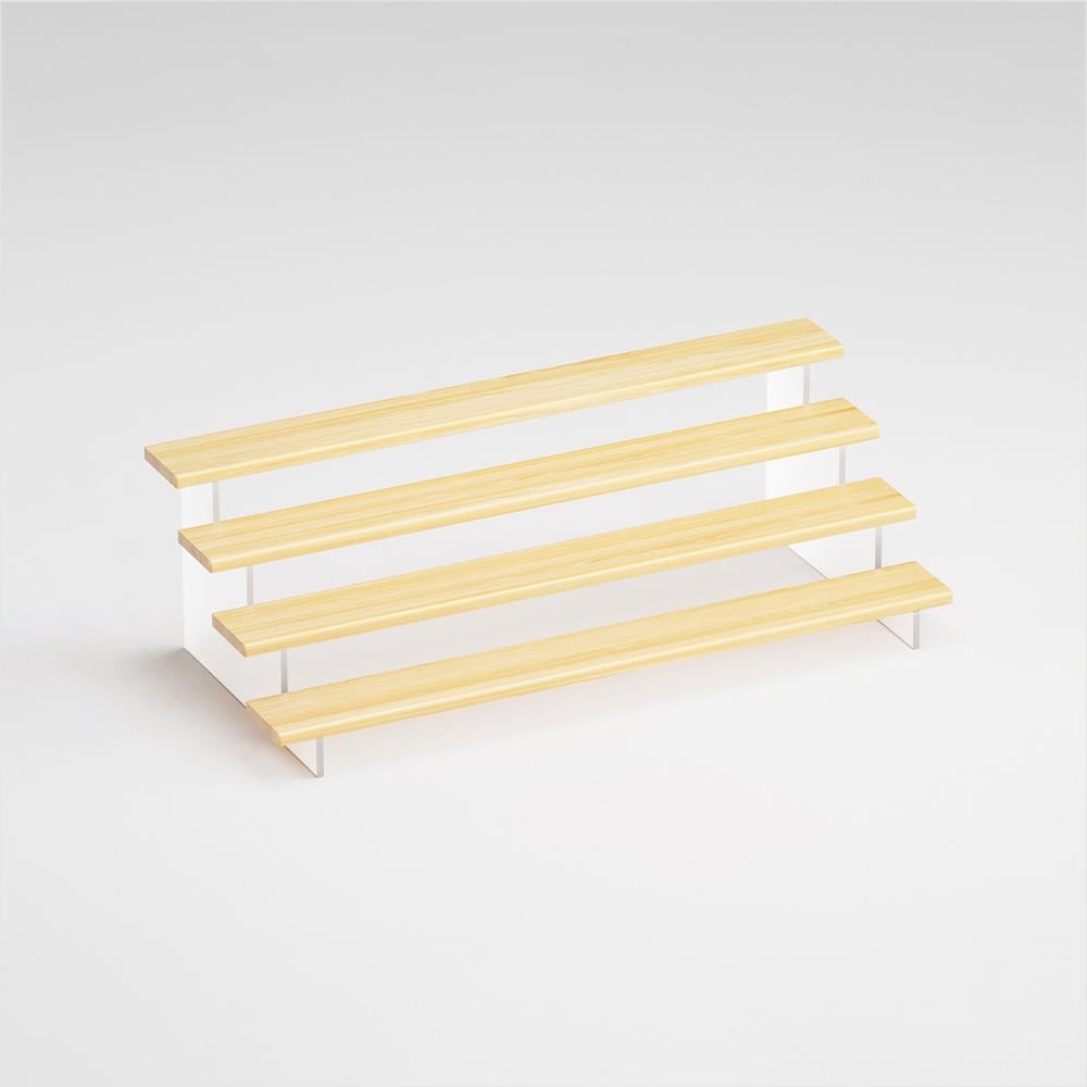 Товарная подставка-стенд на 4 полки для косметики лаков 500х220х155 мм (TPS-4p4)