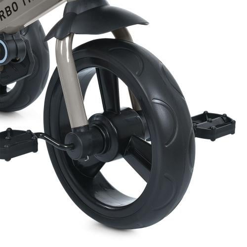 Велосипед трехколесный Turbo Trike MT 1001-1 с родительской ручкой и поворотным сидением Бежевый - фото 3