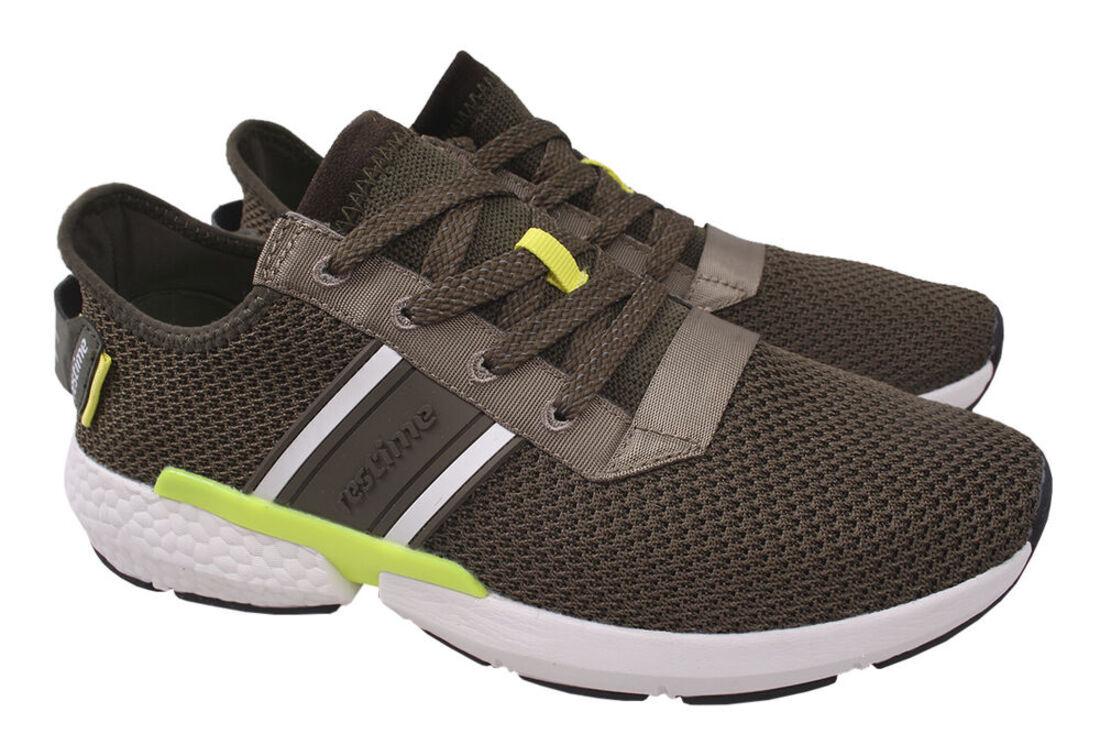 Кроссовки мужские ResTime текстиль Зеленый (118-20LK 45)