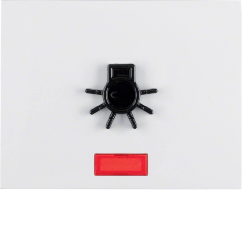 Панель лицевая Berker K.1 с символом Полярная белизна (16517109)