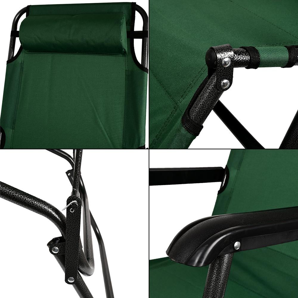 Кресло-шезлонг с подушкой Stenson MH-3068L-1 раскладное для дачи и сада 178x60x80 см Зеленый (633018) - фото 2 Кресло-шезлонг с подушкой Stenson MH-3068L-1 раскладное для дачи и сада 178x60x80 см Зеленый (633018) - фото 2