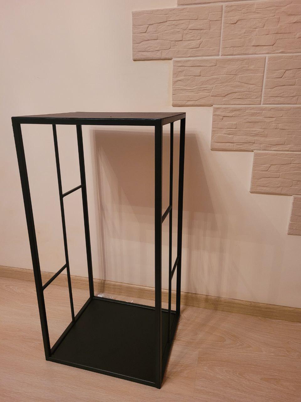 Дровниця металевалофт 80х40х35 см Чорний (29614555) - фото 2 Дровниця металевалофт 80х40х35 см Чорний (29614555) - фото 2