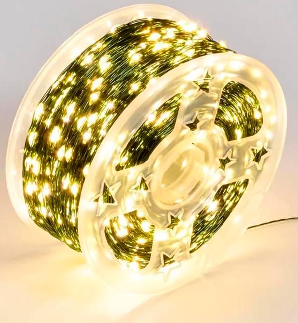 Гирлянда светодиодная Роса 1000 LED с пультом 100 м (356429)