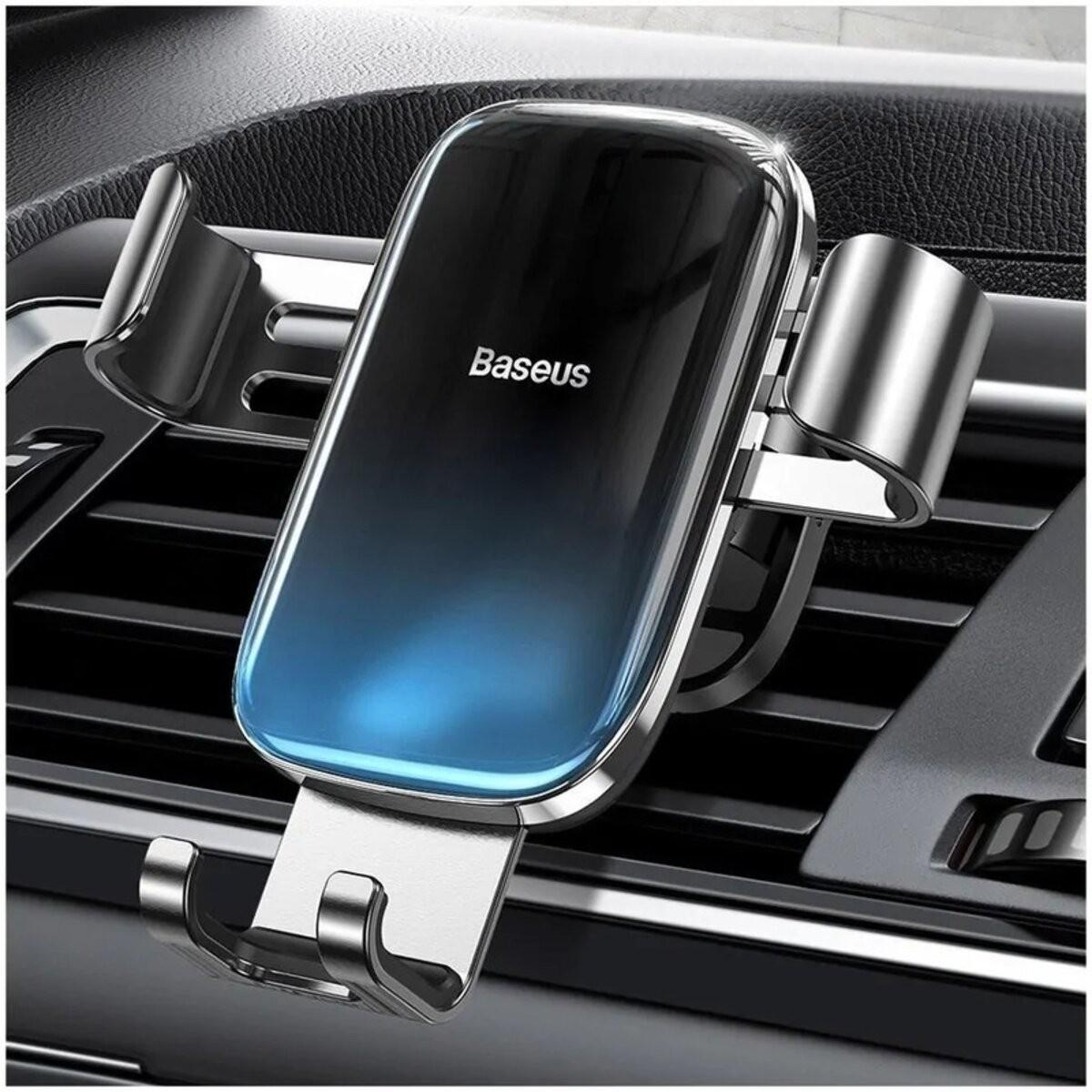 Автотримач Baseus Glaze Gravity Car Mount для мобільних на дефлектор Black (SUYL-LG01) - фото 6