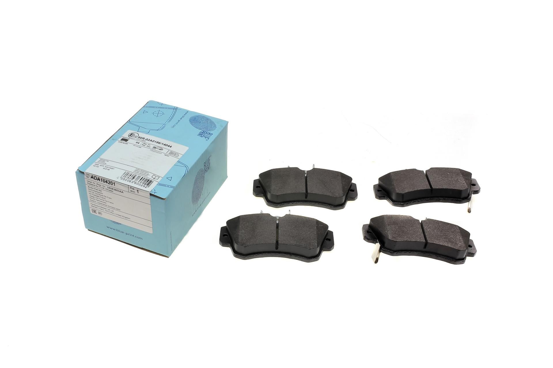 Гальмівні колодки передні BLUE PRINT для Chrysler PT Cruiser 1.6-2.4 00-10 набір (ADA104201)