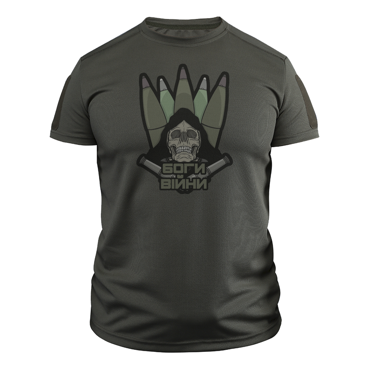 Футболка військова CoolMax "Боги війни" L Оливковий (TS-C-75-L)