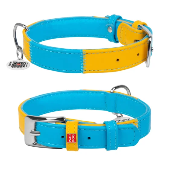 Нашийник для собак WAUDOG Glamour Colors of freedom з QR паспортом S 15 мм/27-36 см (200-4020)