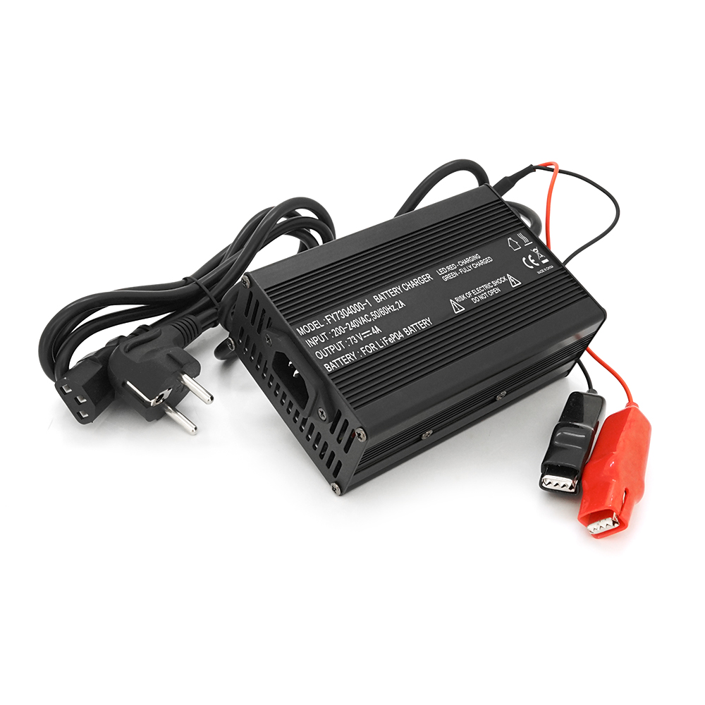 Зарядное устройство VOLTRONIC LiFePo4 60V 73V 20S 4A для аккумуляторов с крокодилами быстрая зарядка (36880)