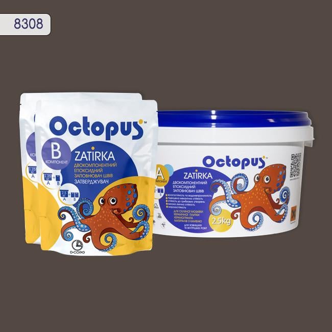 Затирка для плитки Octopus Zatirka 8308 эпоксидная 2,5 кг