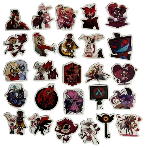 Набор стикеров Отель Хазбин 25 шт. (1758)