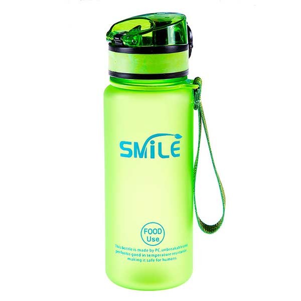 Пляшка Smile 650мл салатовий
