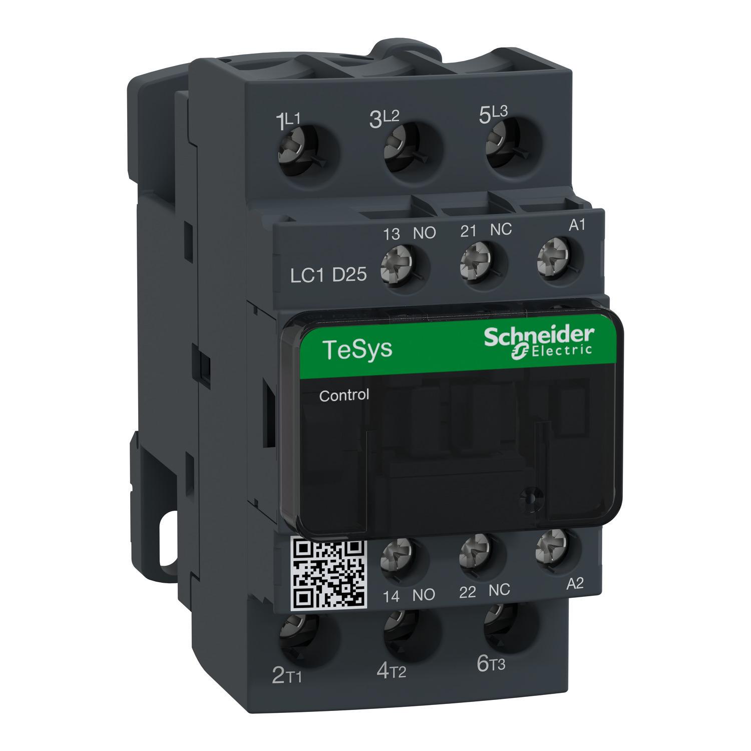 Контактор Schneider Electric D 3Р 25А НО+НЗ 220V (LC1D25M7)