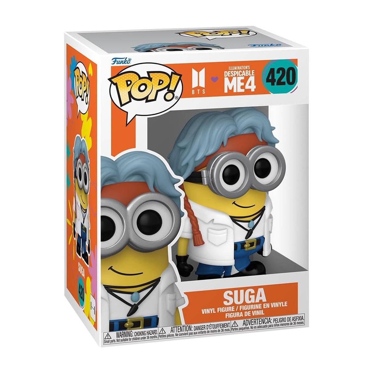 Детская игровая фигурка Funko POP Minions x BTS Suga серия яркая (85968) Детская игровая фигурка Funko POP Minions x BTS Suga серия яркая (85968)