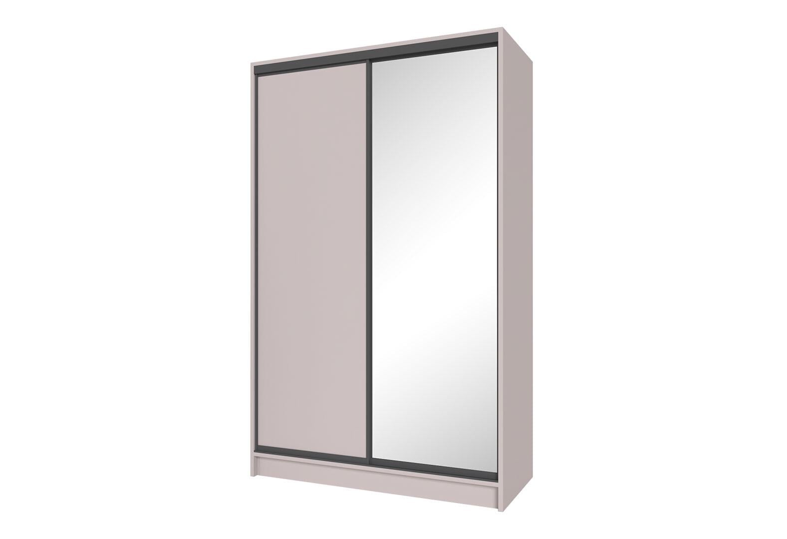 Шафа-купе Київський стандарт 2Д 1500х2400х600 мм ДСП і дзеркало Кашемір (112302)
