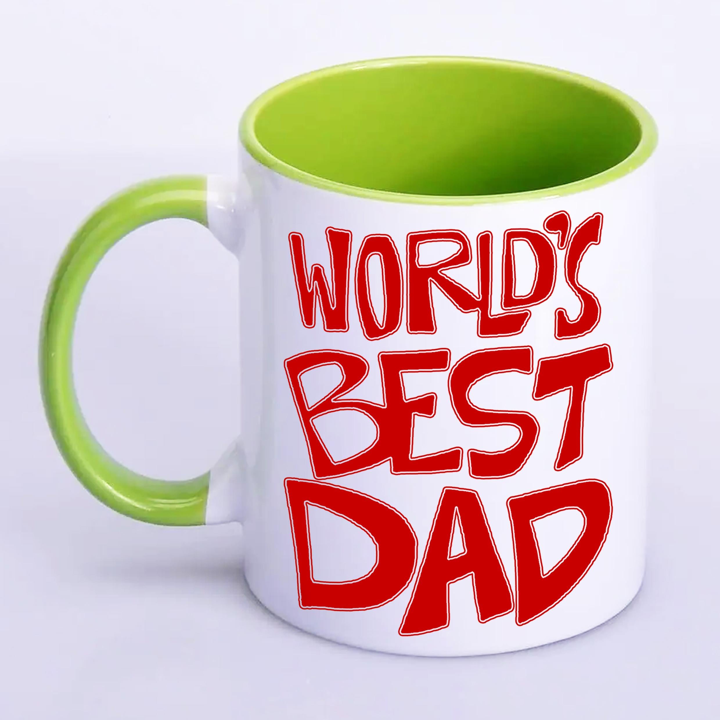 Чашка с печатью World's best dad 330 мл Салатовый (23797) Чашка с печатью World's best dad 330 мл Салатовый (23797)