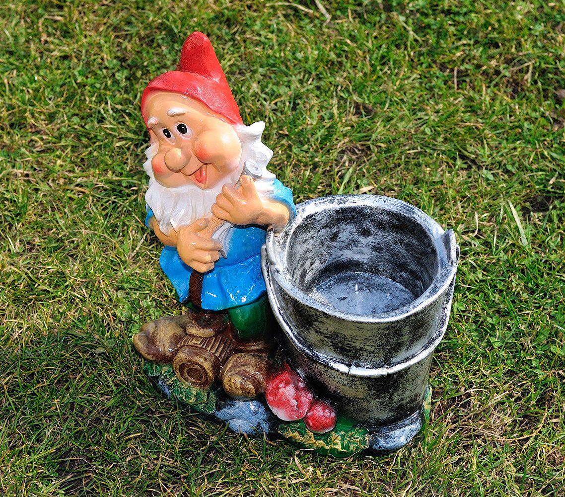 Подставка для цветов Гном поливальщик 31 см (179) - фото 3 Подставка для цветов Гном поливальщик 31 см (179) - фото 3