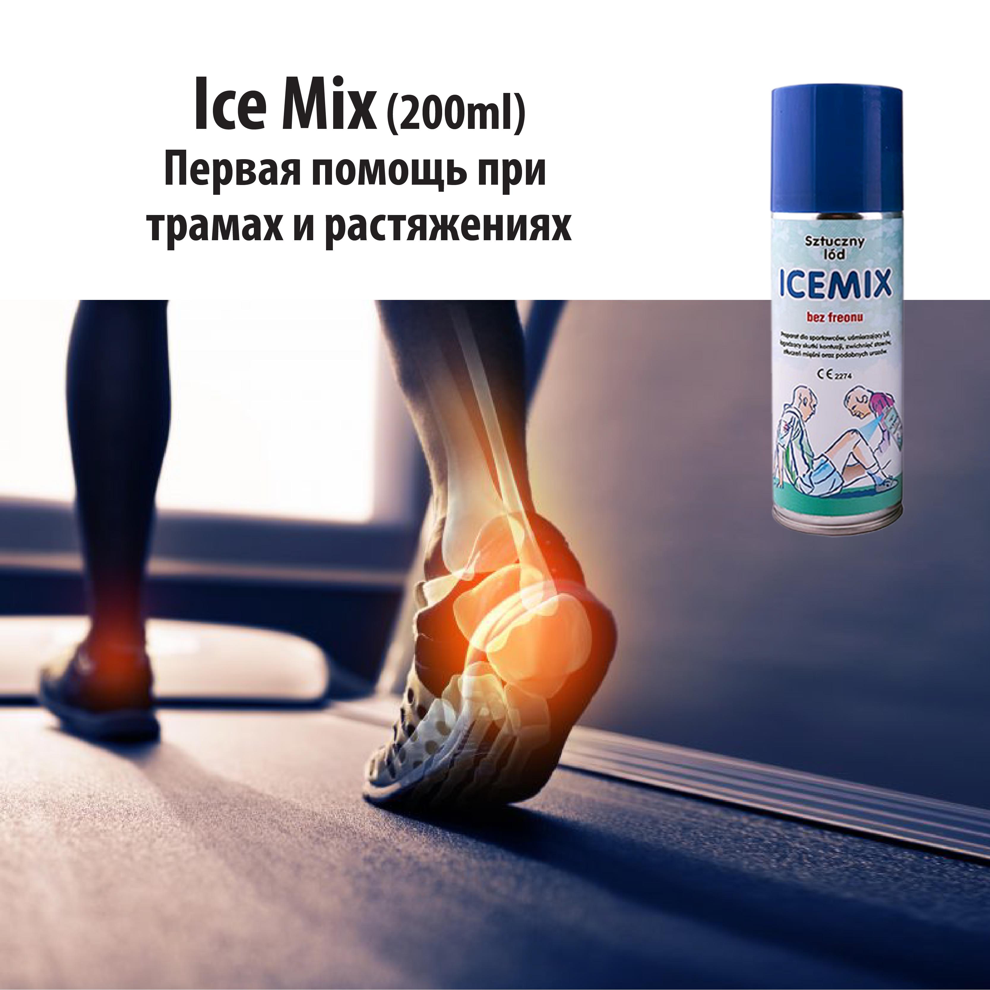 Спортивна заморозка-спрей Ice mix 200 мл при травмах/вивихах/переломах - фото 3