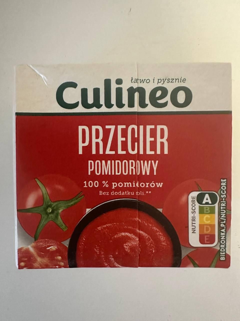 Паста томатная пюре Culineo przecier pomidorowy без соли 500 г