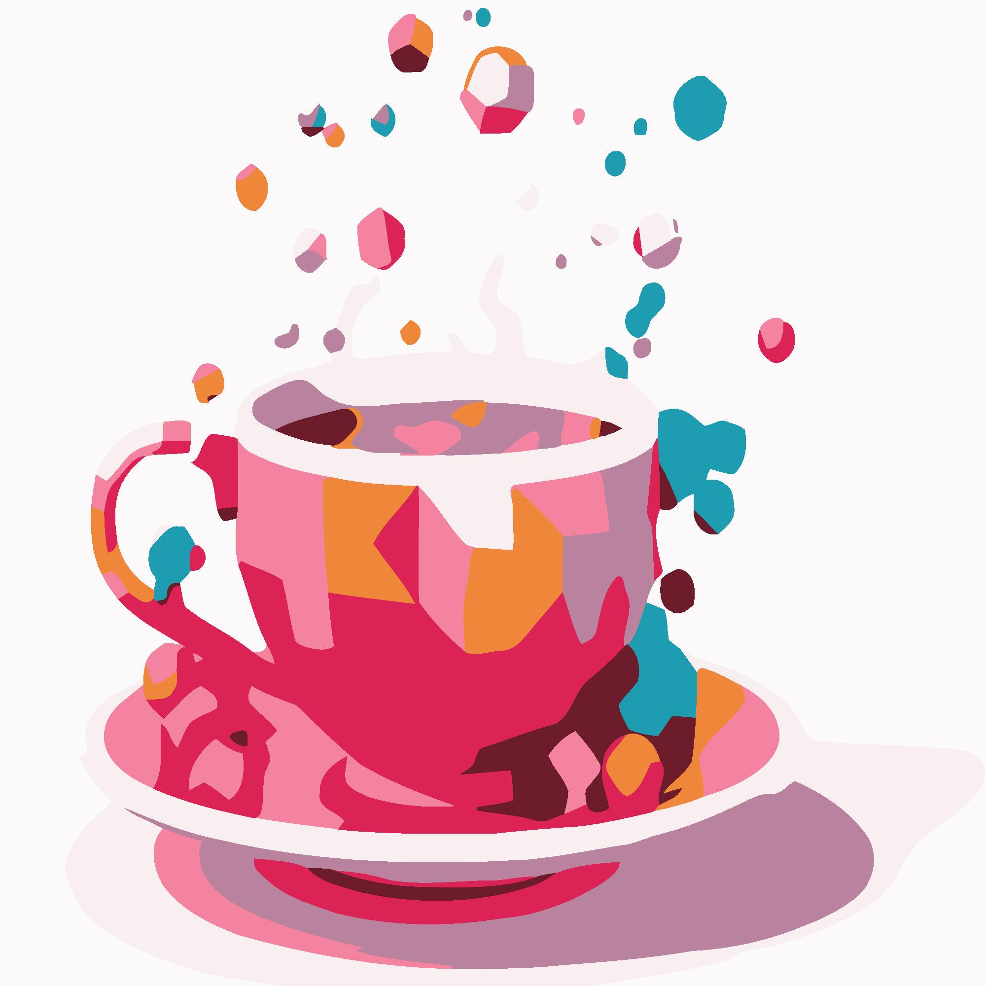 Картина по номерам Strateg Привкус напитка 20x20 см (Str-HH7092)