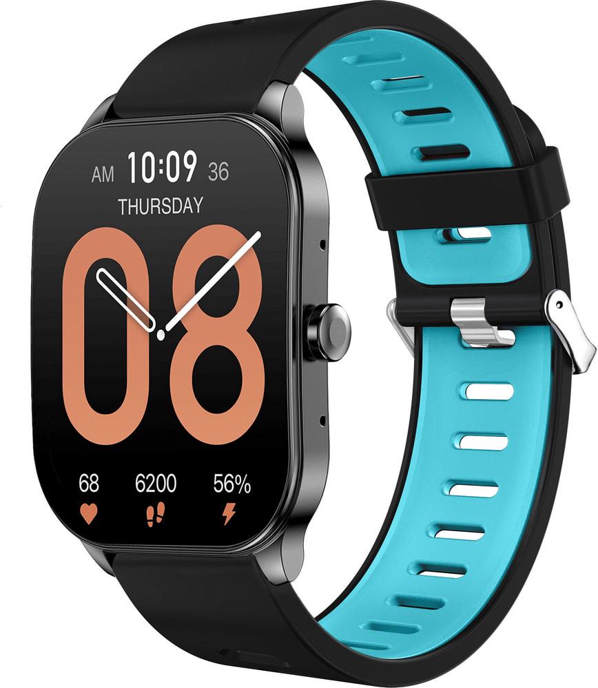 Ремешок Traf для Amazfit Pop 3S/3R Black/Blue (34469-43)