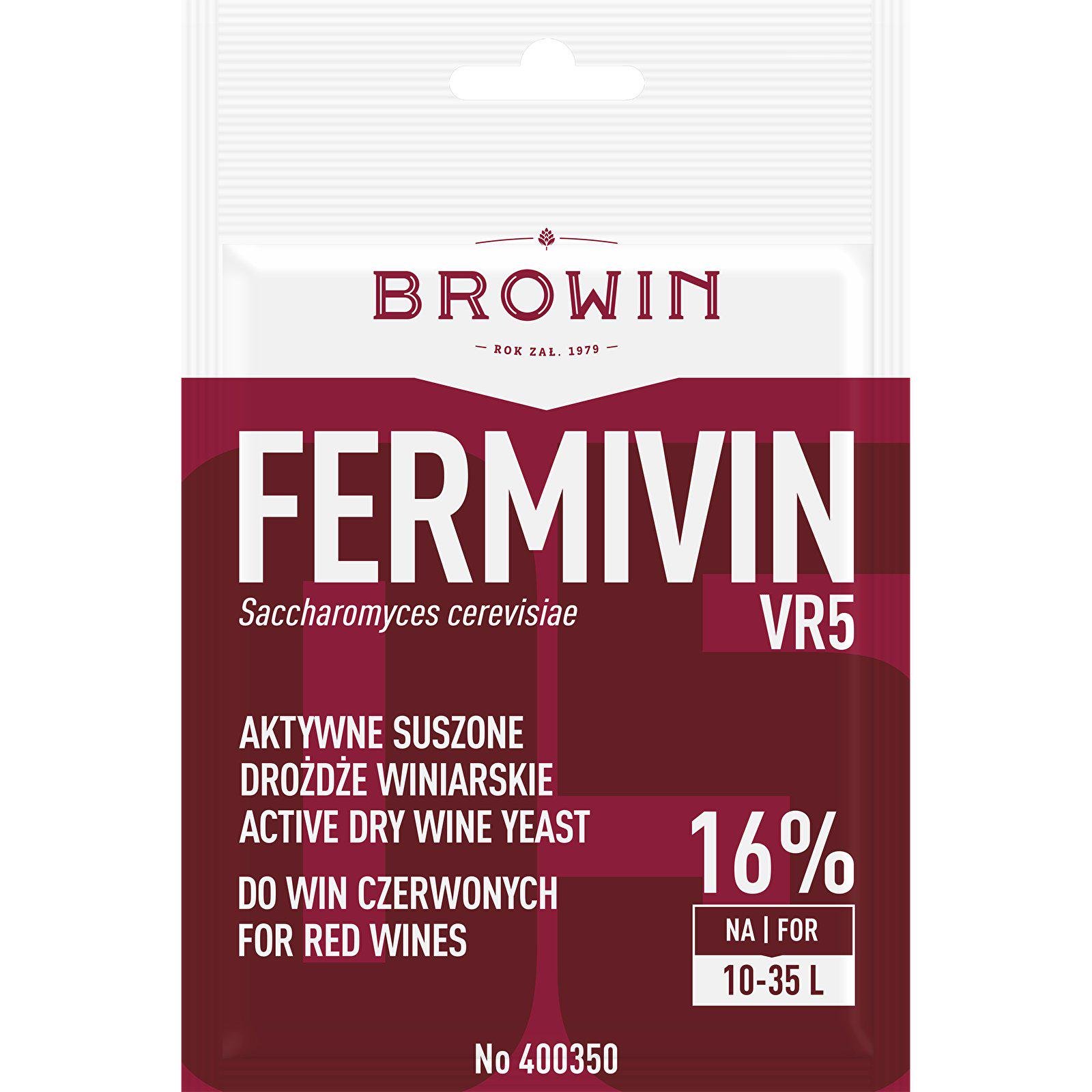 Дрожжи винные Browin Fermivin VR5 сухие 7 г (400350)