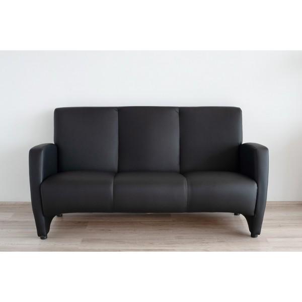 Диван трехместный Embawood Синди металл/ЛДСП/дерево/экокожа Черный - фото 5