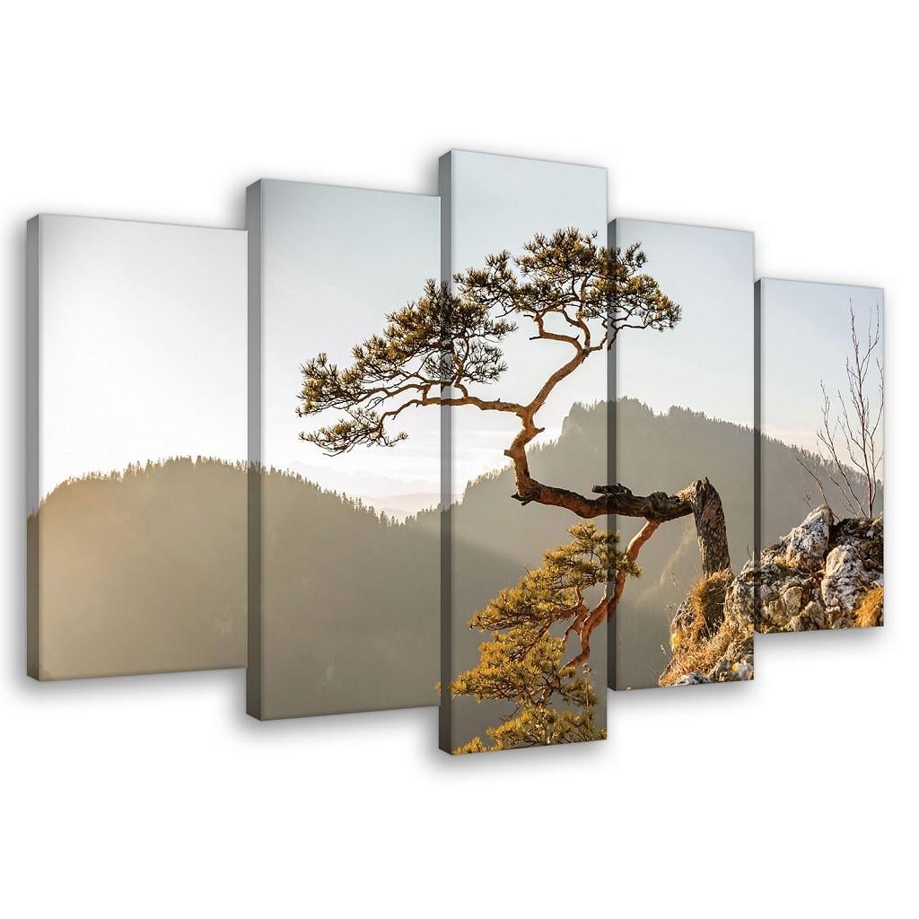 Модульная картина на холсте 2x20x40/2x20x50/1x20x60 см Гора Пенины (PS10511S17)