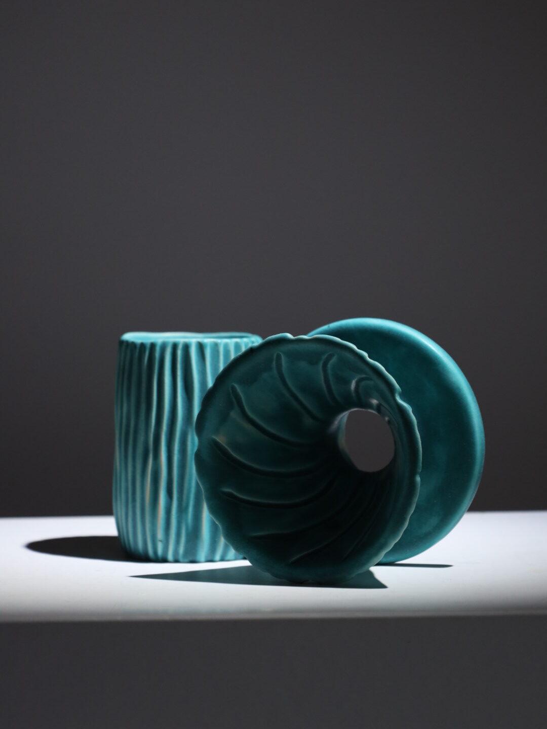 Набор кофейный Лагуна пуровер/воронка V60/чашка ручной работы (POV-005) - фото 17