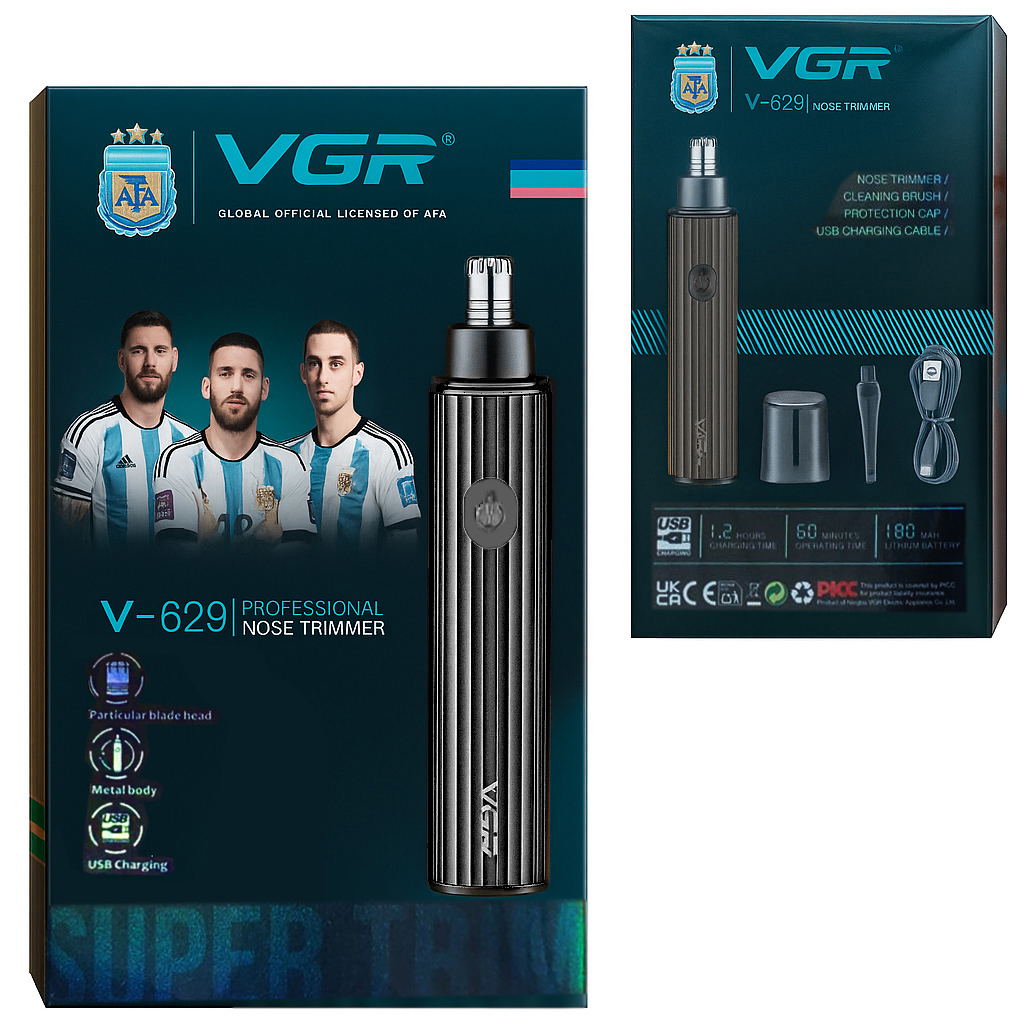 Триммер VGR акумуляторний Чорний (V-629) - фото 2 Триммер VGR акумуляторний Чорний (V-629) - фото 2